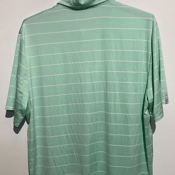 Ralph Lauren RLX Men's Green Stripe Short Sleeve Polo Shirt Size Medium - Picture 8 of 12